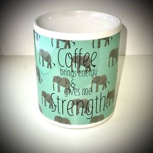Custom elephant coffee mug